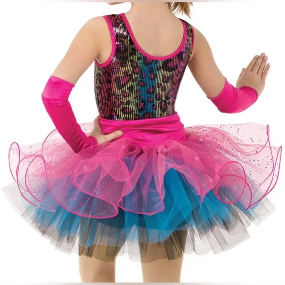 Weissman Rainbow Leopard Print Dance Costume - Picture 2 of 7